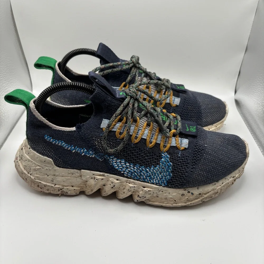 Nike Space Hippie 001 Blue Green‎ Casual Shoes Men's Size 8 DJ3056-400